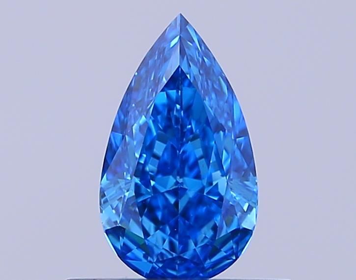 0.5 CT Fancy Vivid Blue PEAR