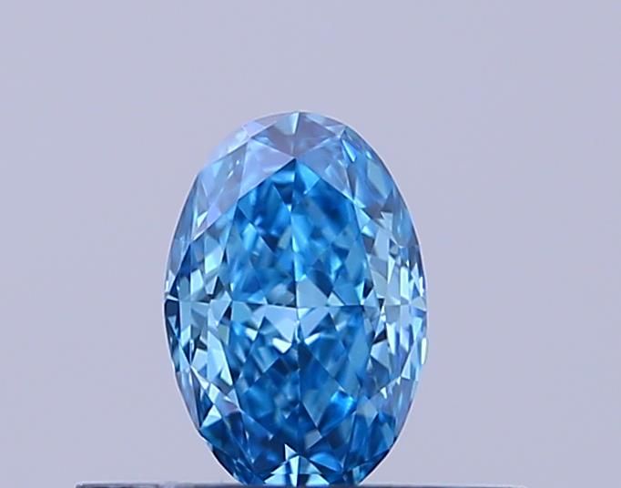 0.32 CT Fancy Vivid Blue OVAL
