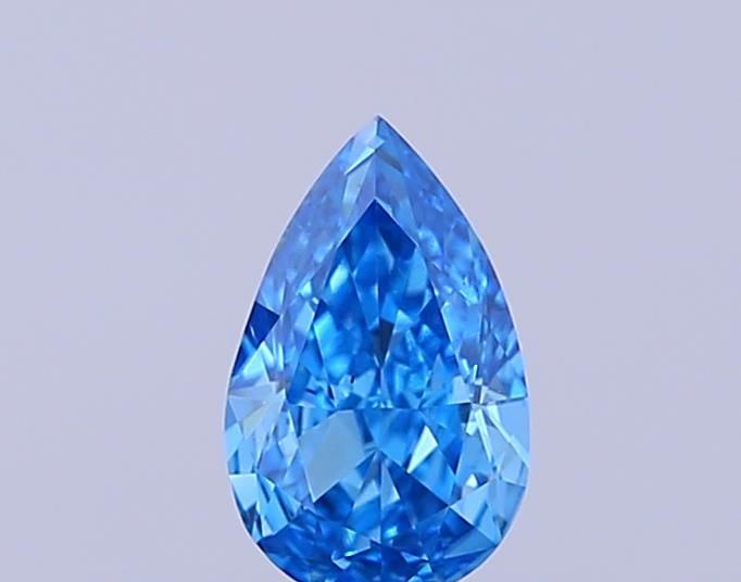 0.33 CT Fancy Vivid Blue PEAR