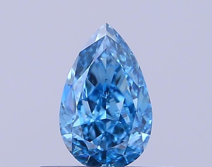 0.52 CT Fancy Vivid Blue PEAR