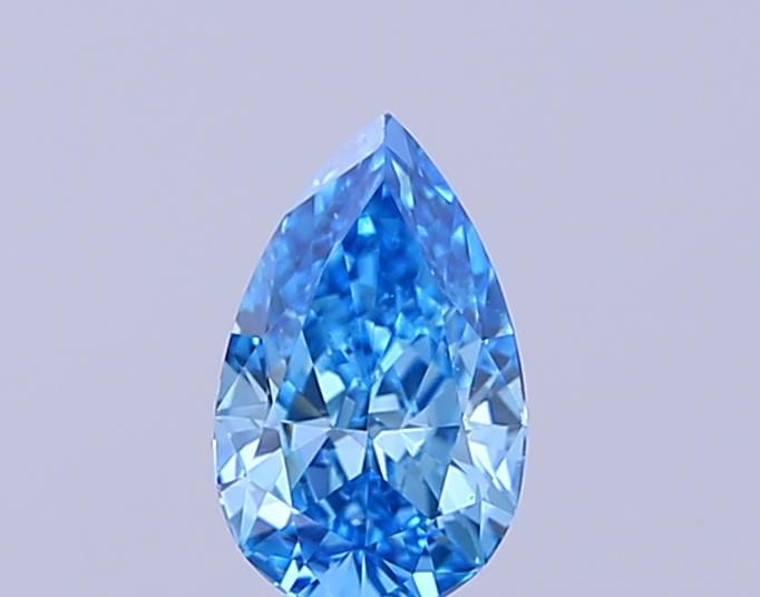 0.35 CT Fancy Vivid Blue PEAR