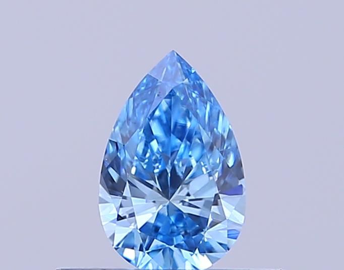 0.32 CT Fancy Vivid Blue PEAR