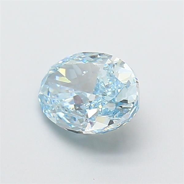 1.26 CT Fancy Vivid Blue OVAL