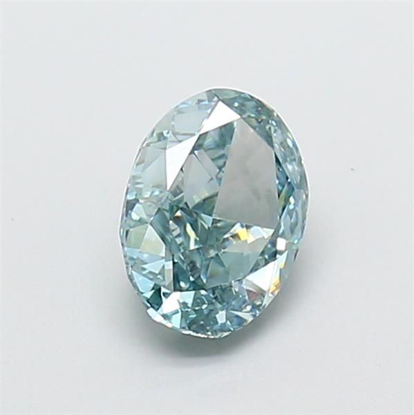 1.14 CT Fancy Vivid Blue OVAL