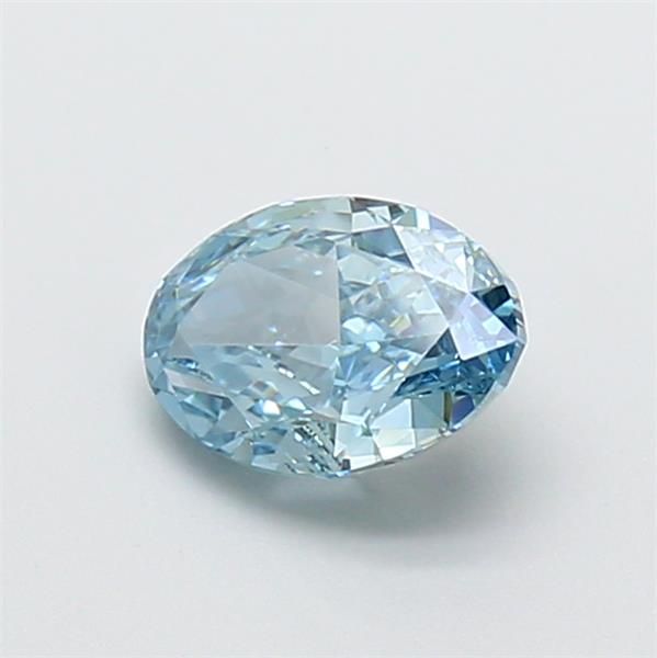1.08 CT Fancy Vivid Blue OVAL