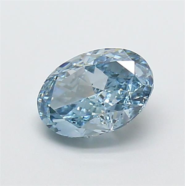 1.26 CT Fancy Vivid Blue OVAL