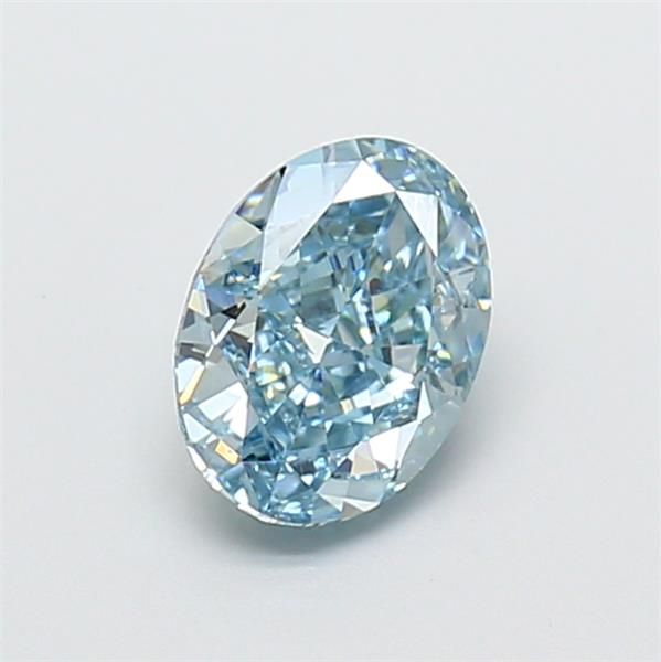 1.07 CT Fancy Vivid Blue OVAL