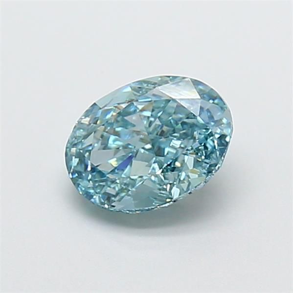 1.08 CT Fancy Vivid Blue OVAL