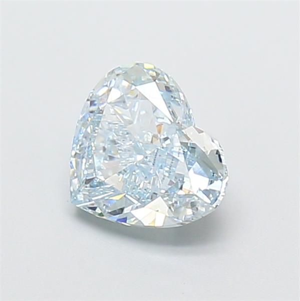 1.2 CT Fancy Light Greenish Blue HEART