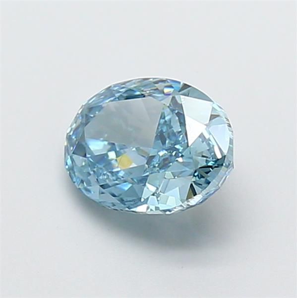 1.35 CT Fancy Vivid Blue OVAL