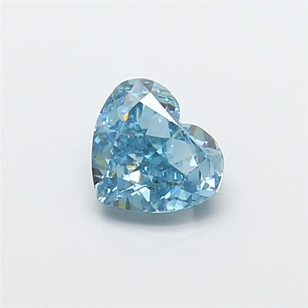 1.04 CT Fancy Vivid Blue HEART