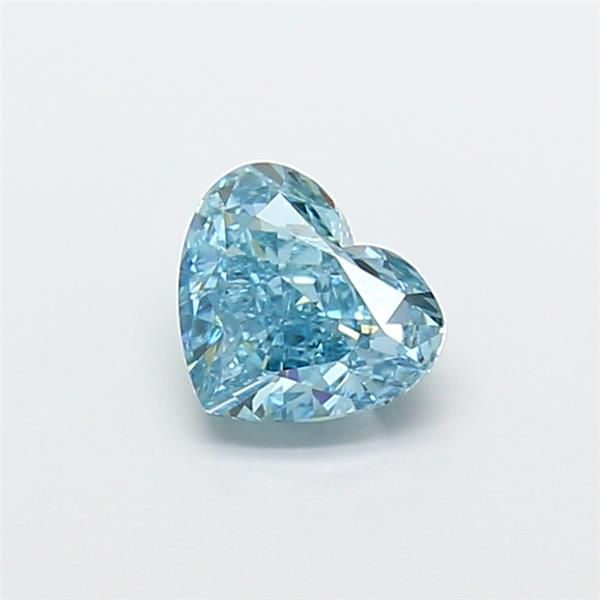 1.07 CT Fancy Vivid Blue HEART
