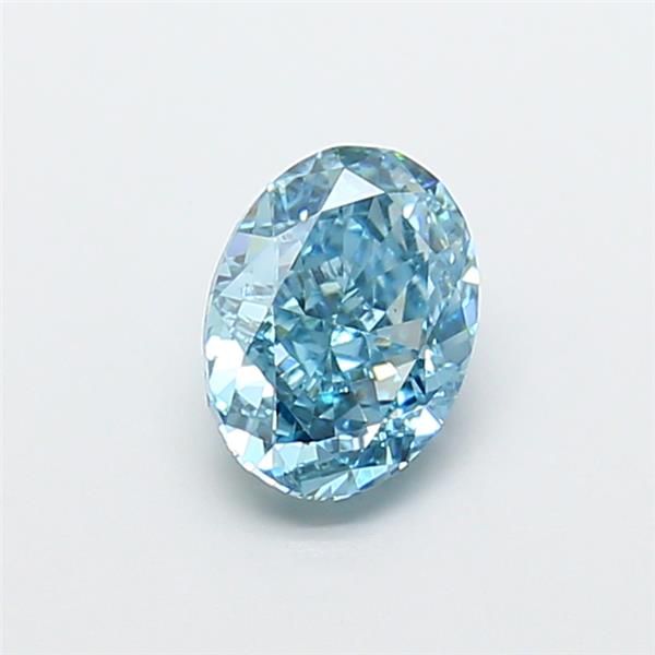 1.45 CT Fancy Vivid Blue OVAL