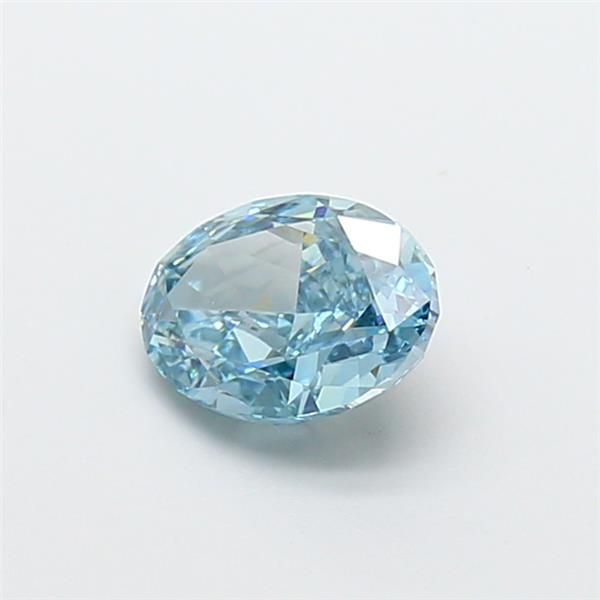 1.23 CT Fancy Vivid Blue OVAL
