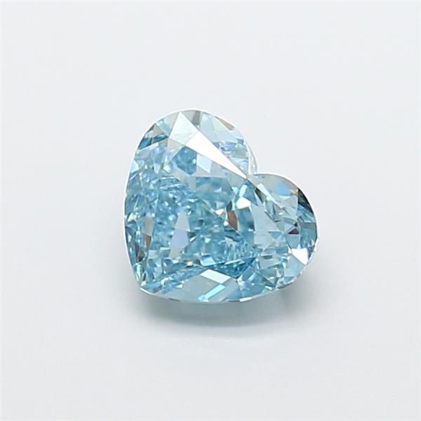 1.33 CT Fancy Vivid Blue HEART