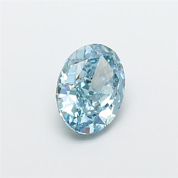 1.12 CT Fancy Vivid Blue OVAL