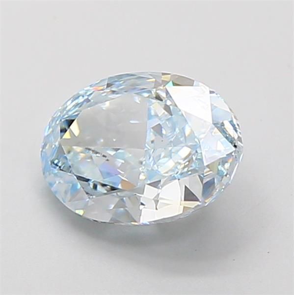1.52 CT Fancy Intense Blue OVAL