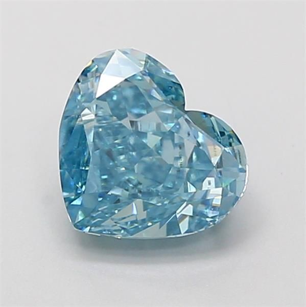 1.4 CT Fancy Vivid Blue HEART
