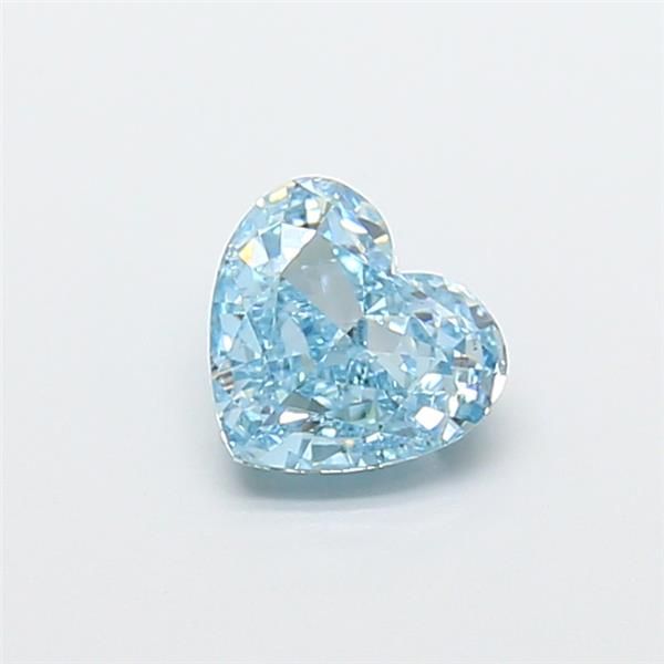 1.04 CT Fancy Vivid Blue HEART