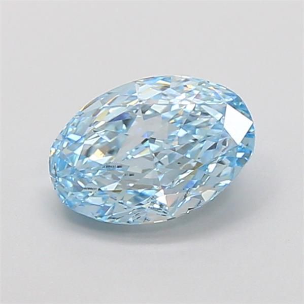 1.21 CT Fancy Vivid Blue OVAL