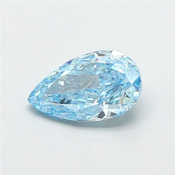 0.91 CT Fancy Vivid Blue PEAR