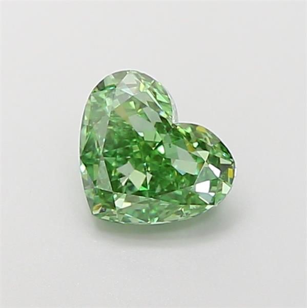 1.51 CT Fancy Vivid Green HEART