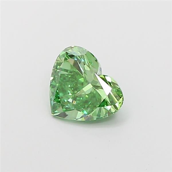 1.09 CT Fancy Vivid Green HEART