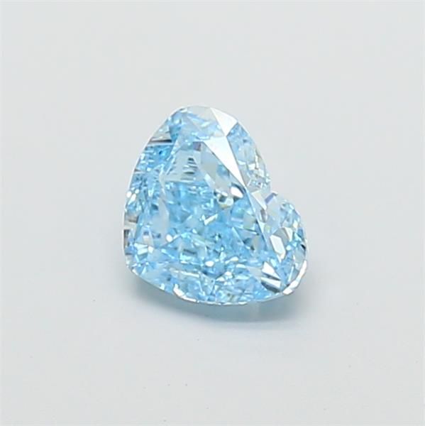 1.17 CT Fancy Vivid Blue HEART