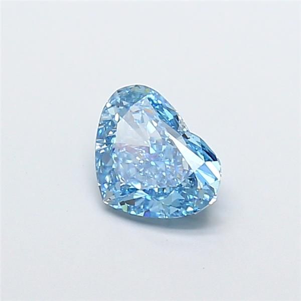 1.5 CT Fancy Vivid Blue HEART