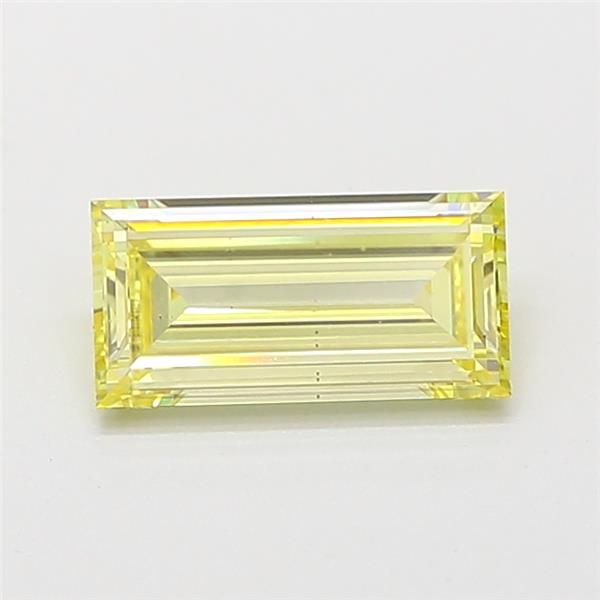 0.92 CT Fancy Yellow BAGUETTE