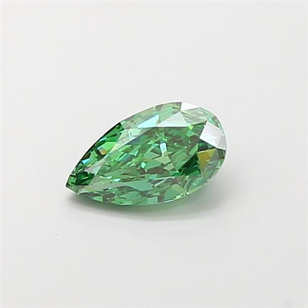 1.01 CT Fancy Vivid Green PEAR