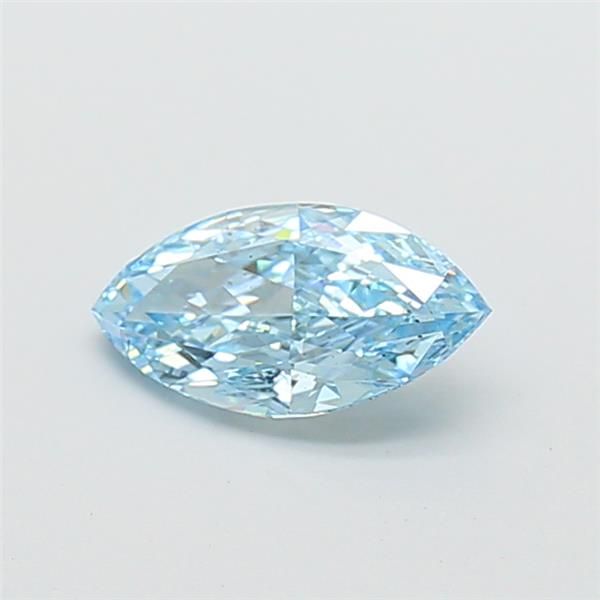 1.09 CT Fancy Vivid Blue MARQUISE