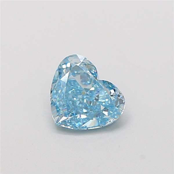 0.84 CT Fancy Vivid Blue HEART