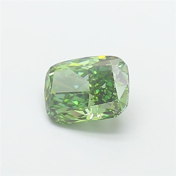 1.7 CT Fancy Vivid Green CUSHION MODIFIED