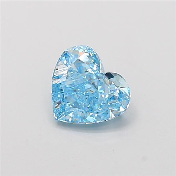 1.06 CT Fancy Vivid Blue HEART