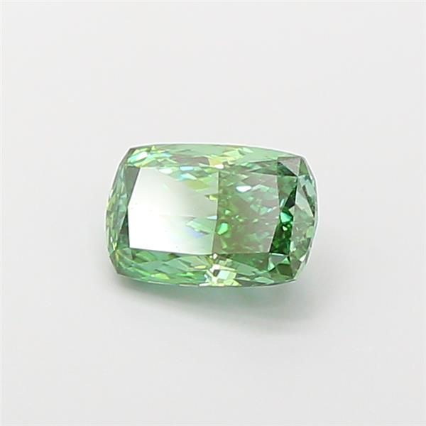 1.52 CT Fancy Vivid Green CUSHION MODIFIED