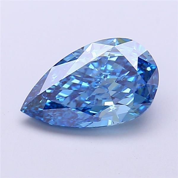 1.5 CT Fancy Vivid Blue PEAR