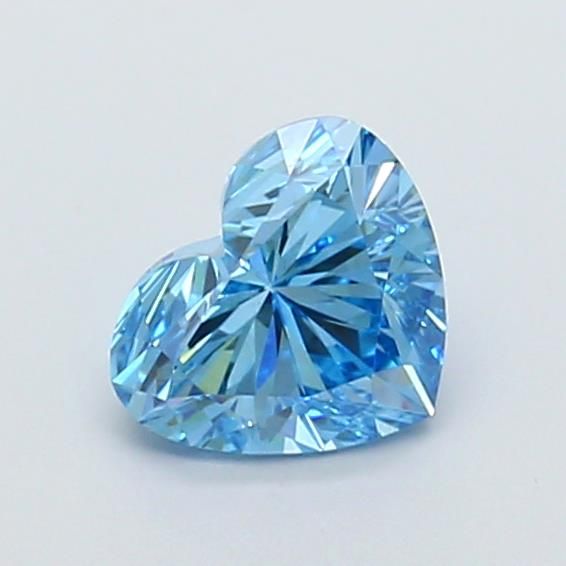 1.01 CT Fancy Vivid Blue HEART
