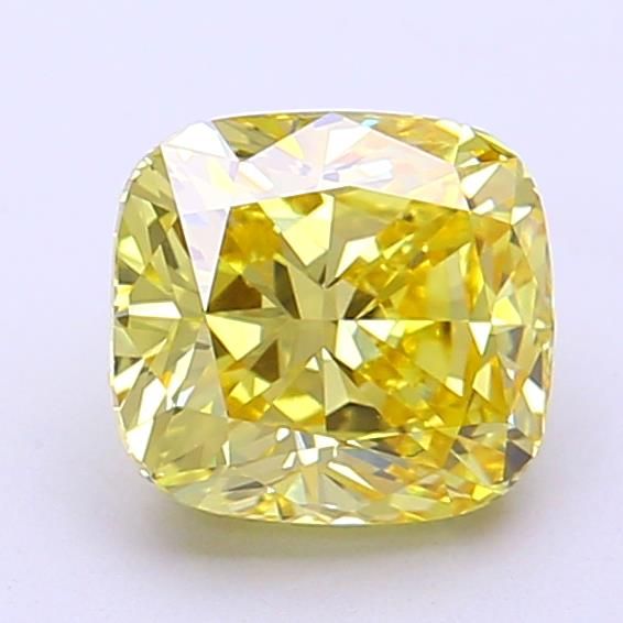 1.71 CT Fancy Intense Yellow CUSHION MODIFIED