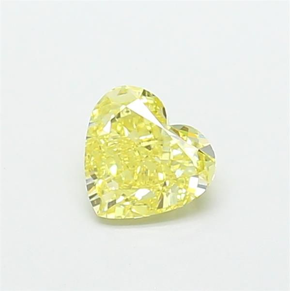 0.89 CT Fancy Intense Yellow HEART