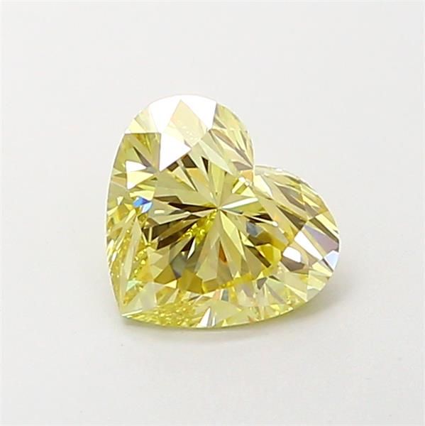 1.04 CT Fancy Yellow HEART