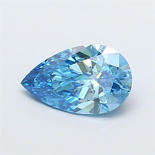 1.54 CT Fancy Vivid Blue PEAR