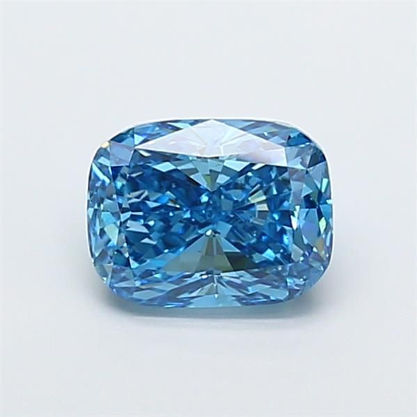 2.01 CT Fancy Vivid Blue CUSHION MODIFIED