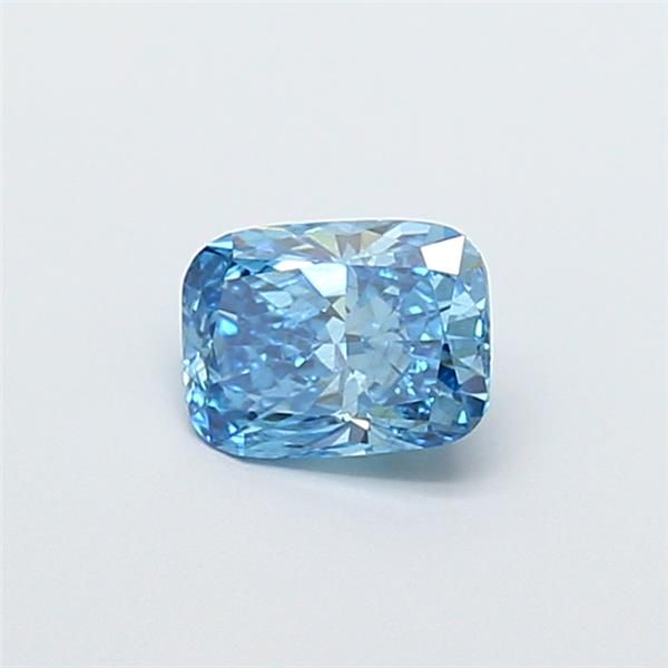 0.83 CT Fancy Vivid Blue CUSHION BRILLIANT