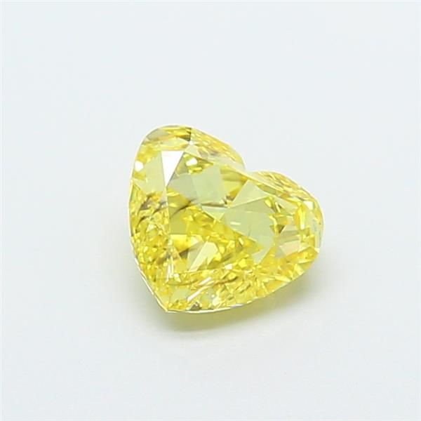 1.03 CT Fancy Vivid Yellow HEART