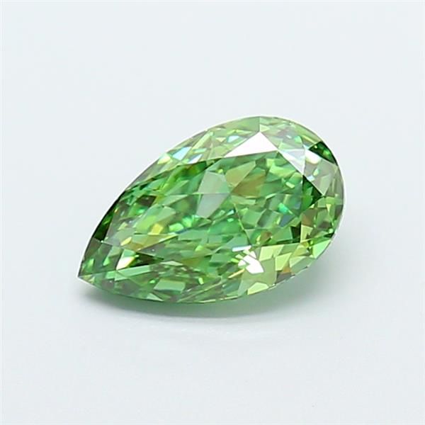 1.23 CT Fancy Vivid Green PEAR