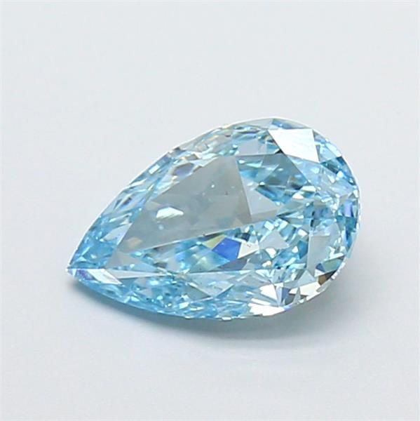 0.97 CT Fancy Vivid Blue PEAR