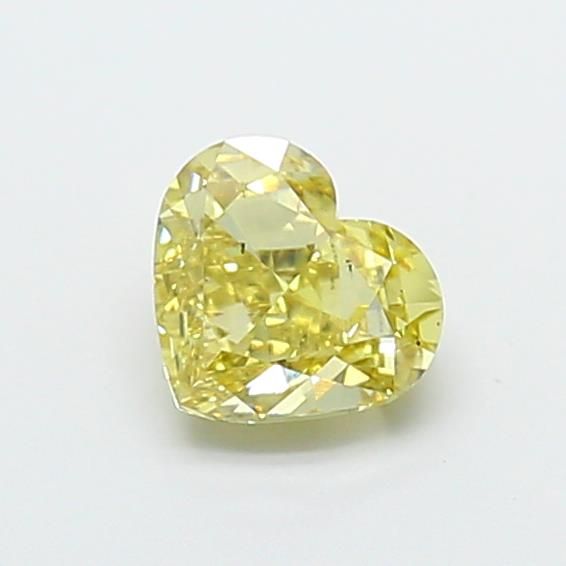 0.93 CT Fancy Yellow HEART