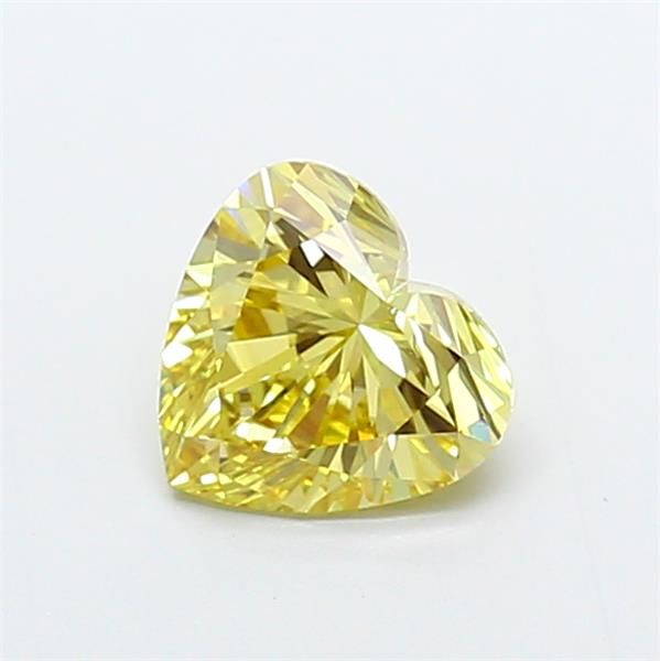 1.54 CT Fancy Yellow HEART