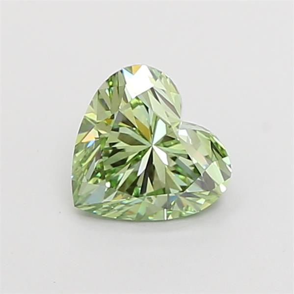 1.04 CT Fancy Vivid Green HEART